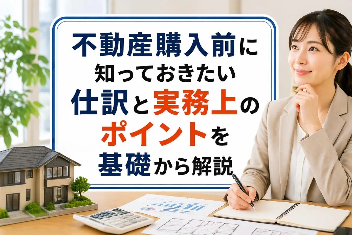 不動産購入前に知っておきたい仕訳と実務上のポイントを基礎から解説