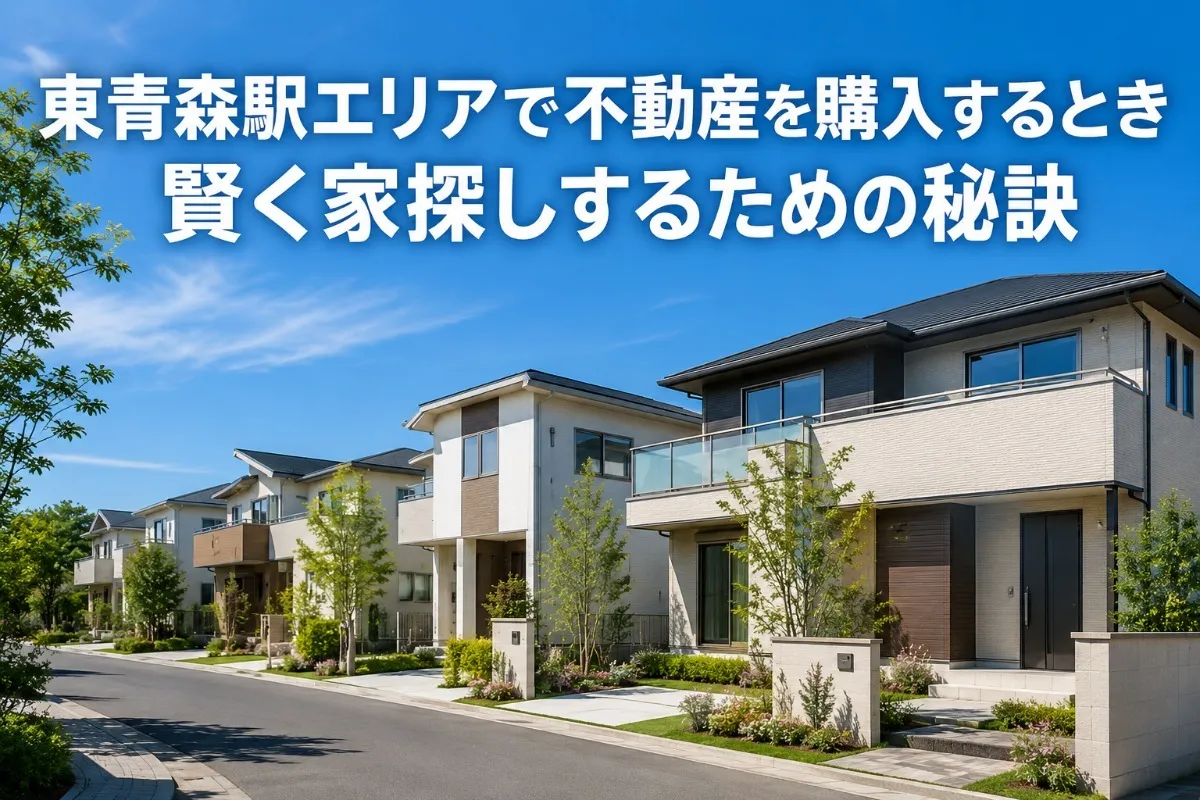 東青森駅エリアで不動産を購入するとき|賢く家探しするための秘訣